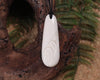 Roimata with Koru carved from beef bone