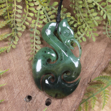 Manaia carved from Hapopo Pounamu - NZ Greenstone