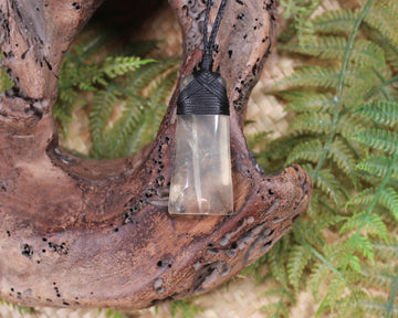 Lemon Quartz carved into a Toki or Adze