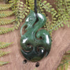 Manaia carved from Hapopo Pounamu - NZ Greenstone