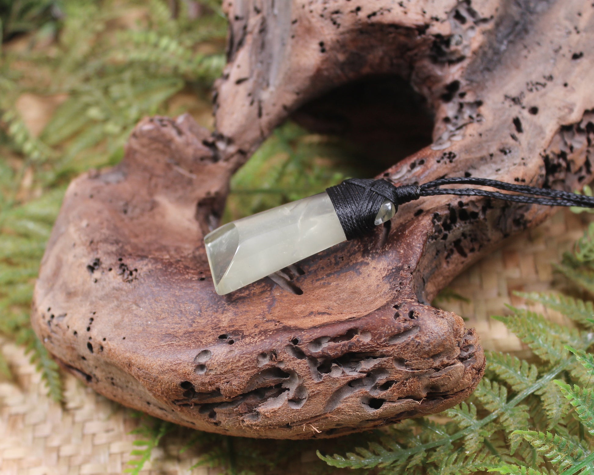 Lemon Quartz carved into a Toki or Adze