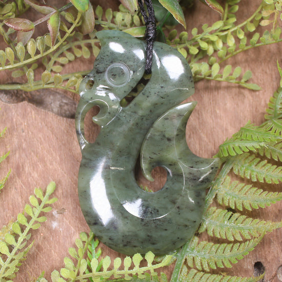 Manaia carved from Hapopo Pounamu - NZ Greenstone