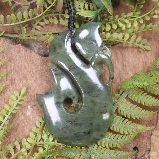 Manaia carved from Hapopo Pounamu - NZ Greenstone