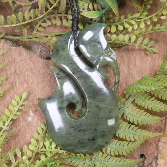 Manaia carved from Hapopo Pounamu - NZ Greenstone