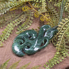 Manaia pendant carved from Kawakawa Pounamu - NZ Greenstone