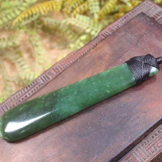 Roimata Teardrop carved from Hapopo Pounamu - NZ Greenstone