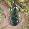 Manaia pendant carved from Rimu Pounamu - NZ Greenstone