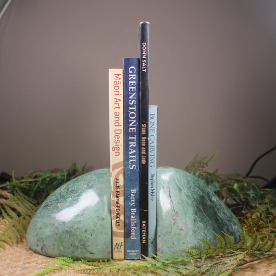 Kawakawa Pounamu Book ends