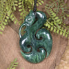 Manaia pendant carved from Kawakawa Pounamu - NZ Greenstone