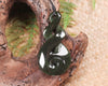 Koru Twist carved from Rimu Pounamu - NZ Greenstone