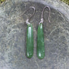 Roimata or Teardrop earrings carved from Kawakawa Pounamu - NZ Greenstone