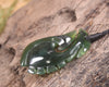Hei Matau or Fish Hook carved from Tangiwai Pounamu - NZ Greenstone
