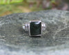 Sterling Silver Kawakawa Pounamu Ring - NZ Greenstone