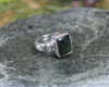 Sterling Silver Kawakawa Pounamu Ring - NZ Greenstone