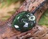 Koropepe carved from Kawakawa Pounamu - NZ Greenstone