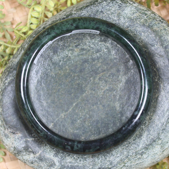 Bangle carved from Rimu Pounamu - NZ Greenstone