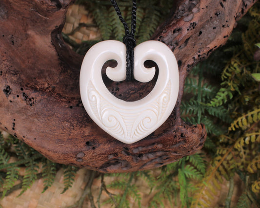 NZ Beef Bone Koru Heart