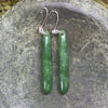 Roimata or Teardrop earrings carved from Kawakawa Pounamu - NZ Greenstone