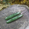 Roimata or Teardrop earrings carved from Kawakawa Pounamu - NZ Greenstone