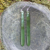 NZ Greenstone Roimata Earrings Hapopo Pounamu