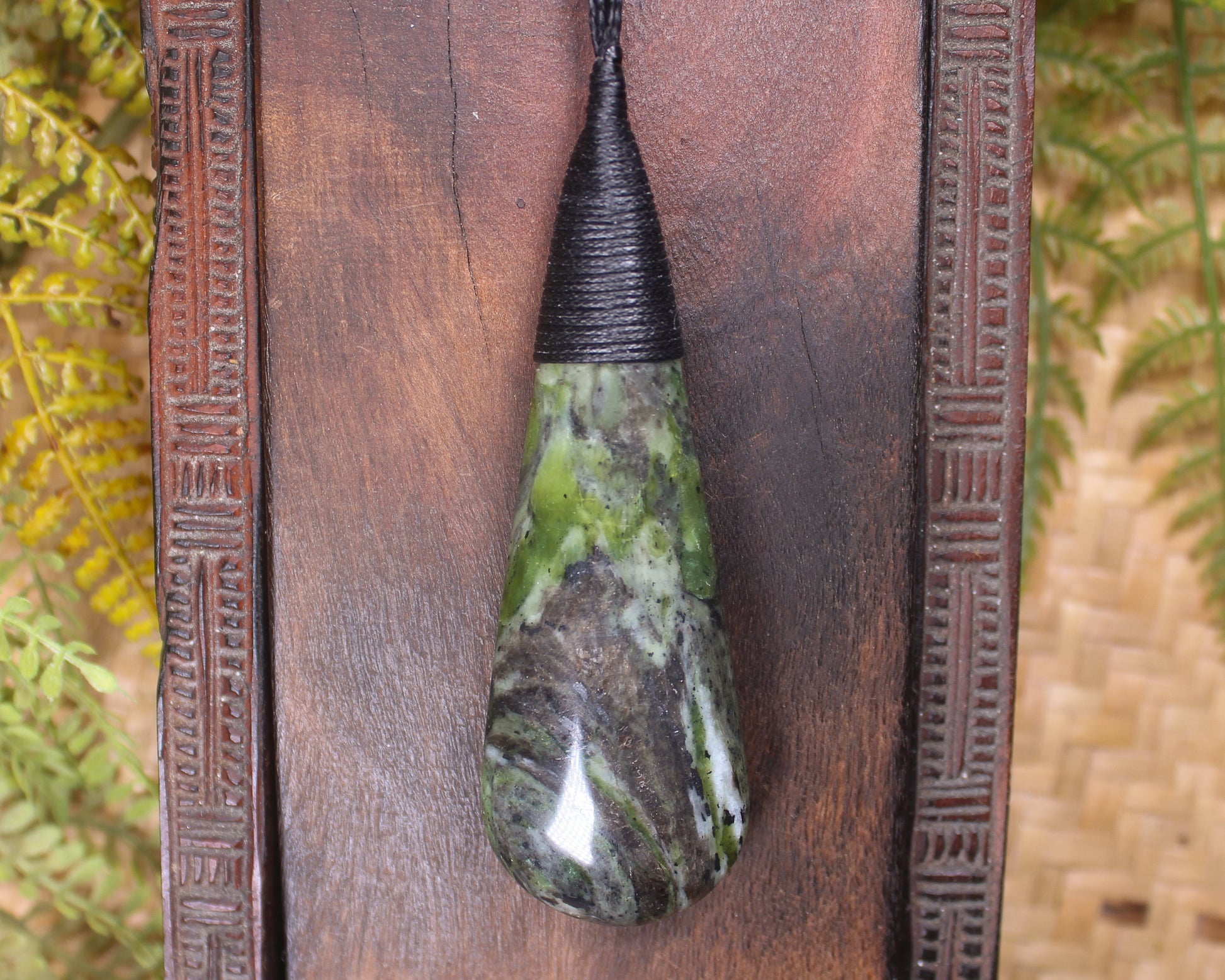Roimata Teardrop carved from Douglas Creek Pounamu - NZ Greenstone
