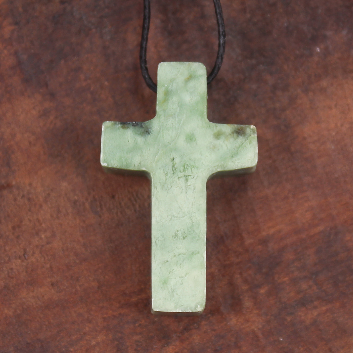 NZ Greenstone Cross pendant 