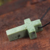 NZ Greenstone Cross pendant 
