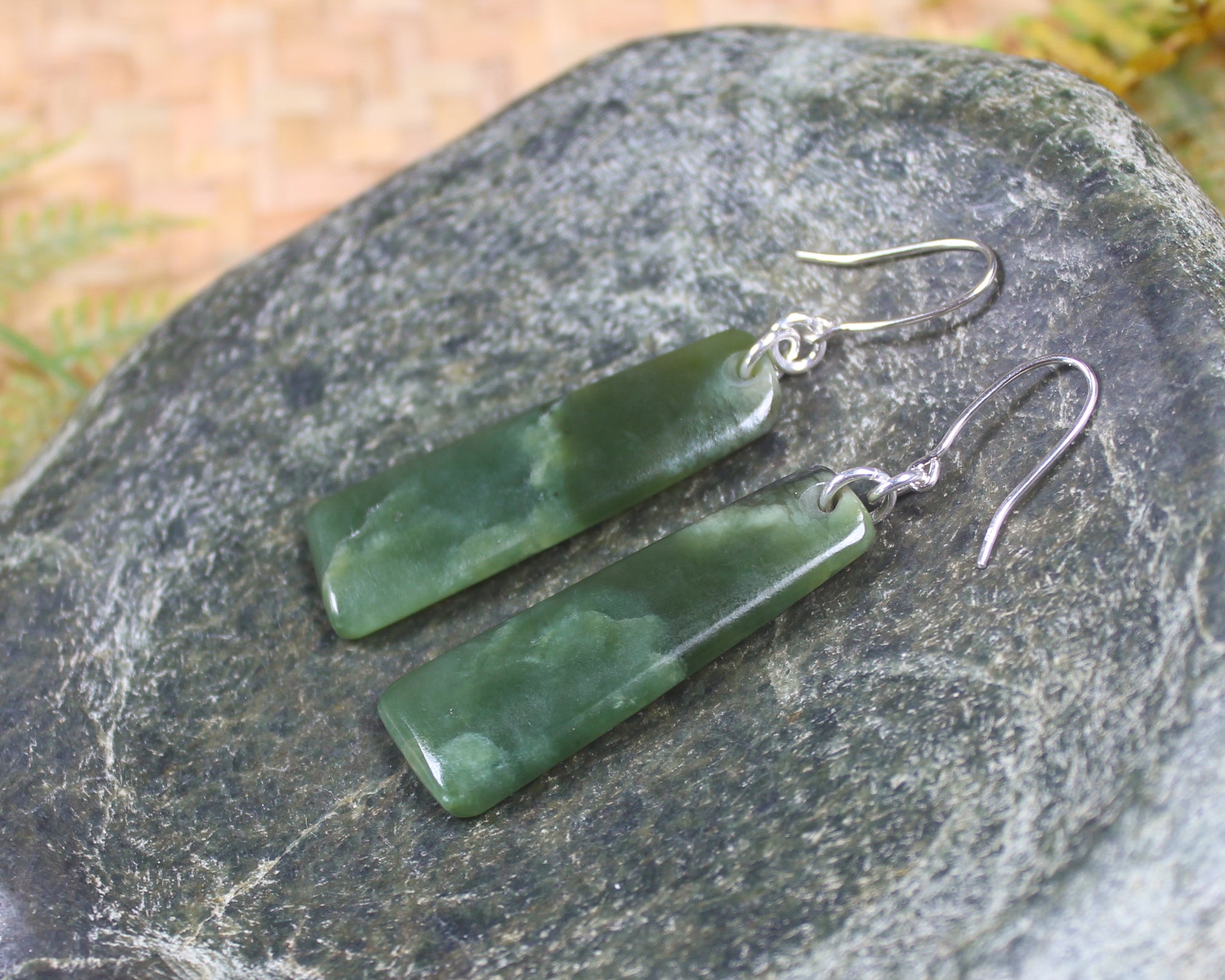 Hapopo Pounamu Earrings