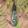 Roimata or Teardop carved from Inanga Pounamu - NZ Greenstone