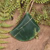 Breastplate or Shield carved from Flower Jade Pounamu - NZ Greenstone