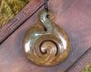 Flower Jade Koru Twist Pounamu - NZ Greenstone