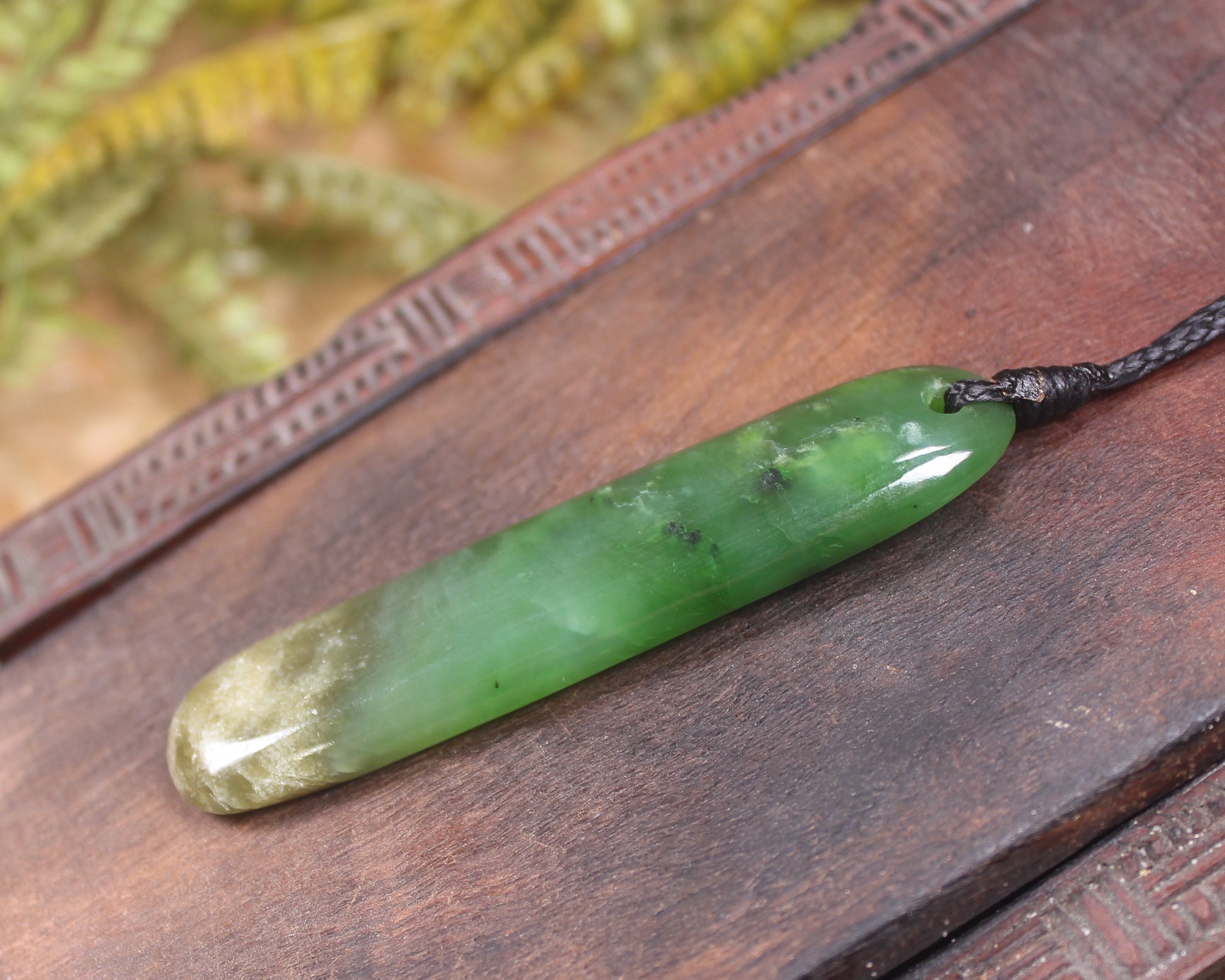 Roimata Teardrop carved from Hapopo Pounamu - NZ Greenstone