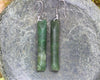 Toki Earrings carved from Hapopo Pounamu - NZ Greenstone