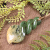 Twist or Pikorua carved from Flower Jade Pounamu - NZ Greenstone