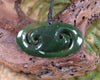 Koru pendant carved from Kawakawa Pounamu - NZ Greenstone