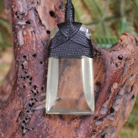 Lemon Quartz carved into a Toki or Adze