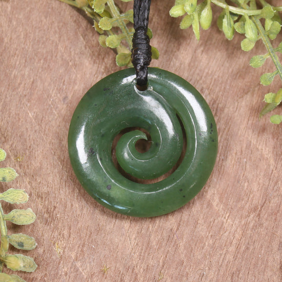 Hapopo Pounamu Koru - NZ Greenstone