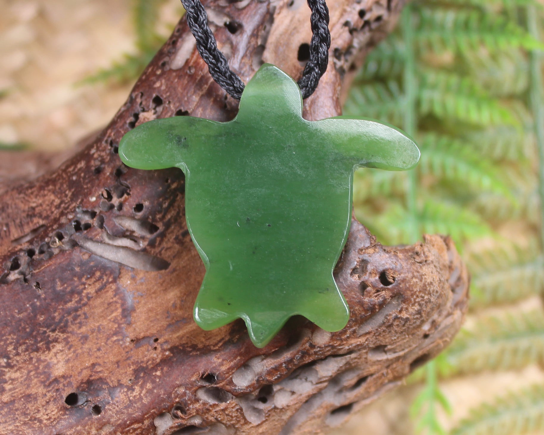 Turtle carved from Hapopo Pounamu - NZ Greenstone