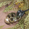 Manaia carved from Flower Jade Pounamu - NZ Greenstone