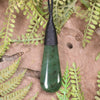 Roimata or Teardop carved from Hapopo Pounamu - NZ Greenstone