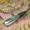 Roimata or Teardop carved from Hapopo Pounamu - NZ Greenstone