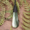 Roimata or Teardop carved from Hapopo Pounamu - NZ Greenstone
