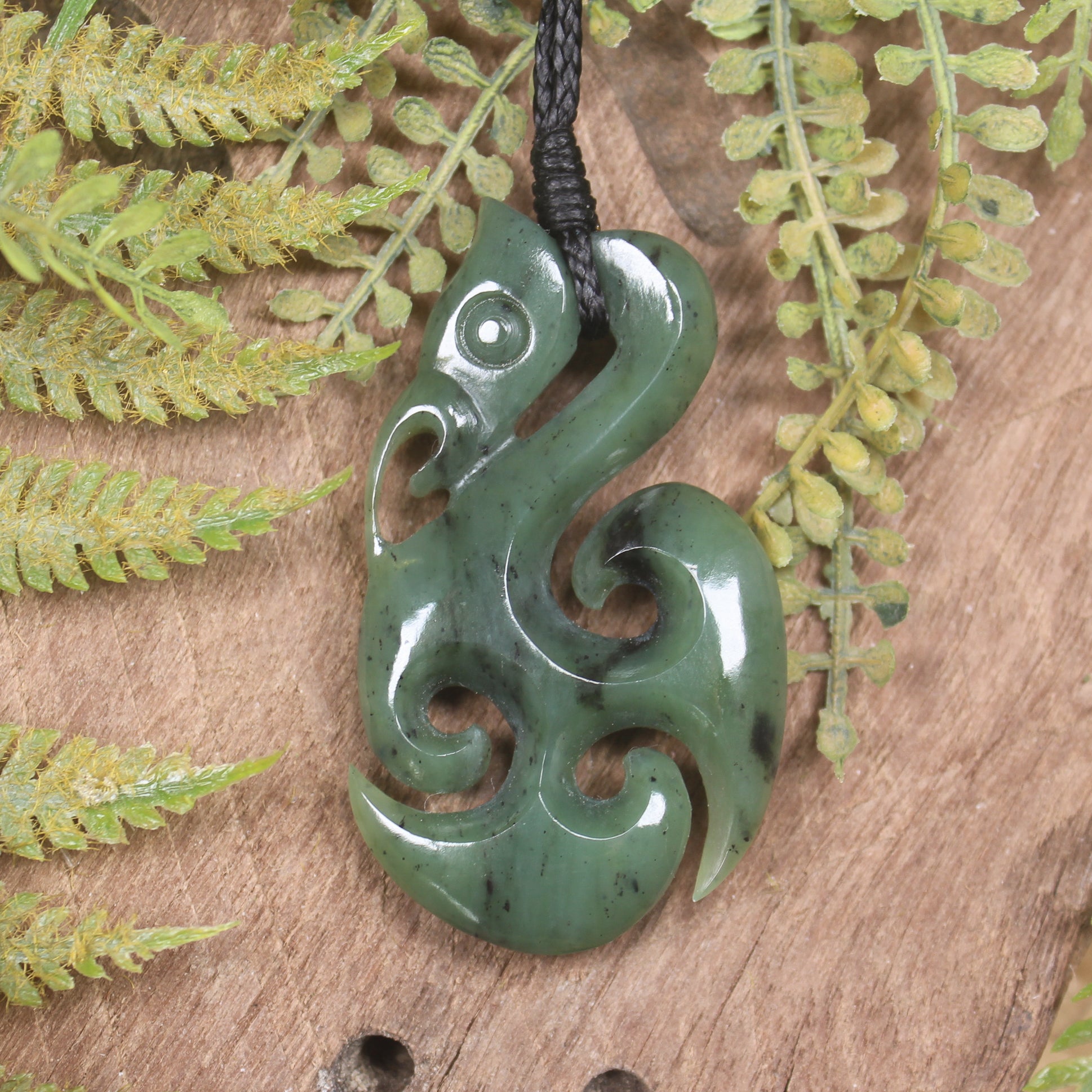 Manaia carved from Hapopo Pounamu - NZ Greenstone