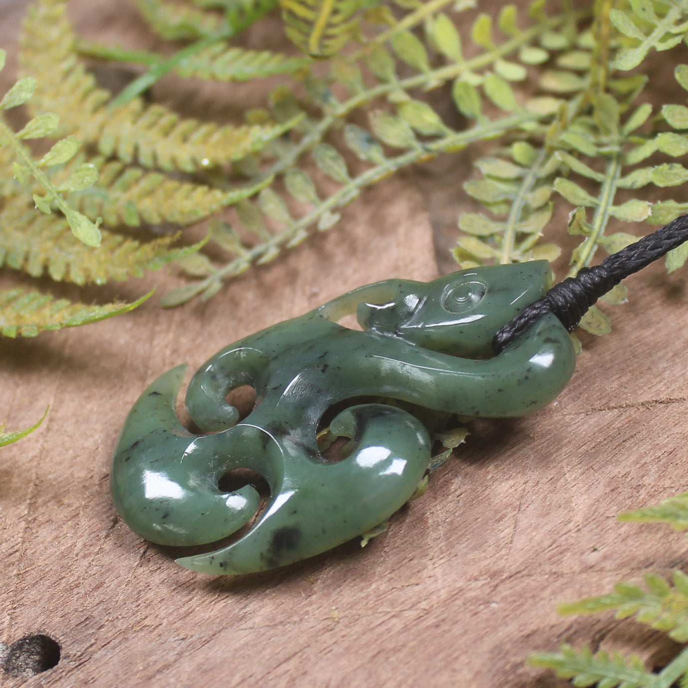 Manaia carved from Hapopo Pounamu - NZ Greenstone