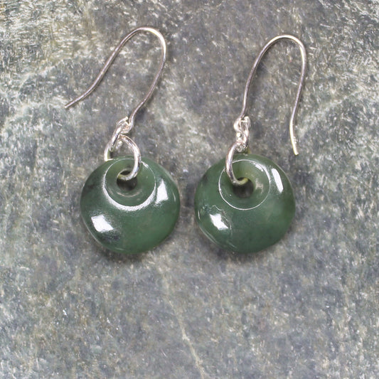 Porowhita Pounamu earrings