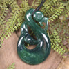 Manaia pendant carved from Kawakawa Pounamu - NZ Greenstone