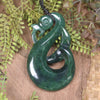 Manaia pendant carved from Kawakawa Pounamu - NZ Greenstone