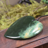 Heart carved from Flower Jade Pounamu - NZ Greenstone