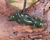 Dolphin or Aihe Pendant - Kawakawa Pounamu - NZ Greenstone