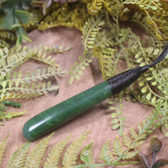 Roimata or Teardop carved from Hapopo Pounamu - NZ Greenstone